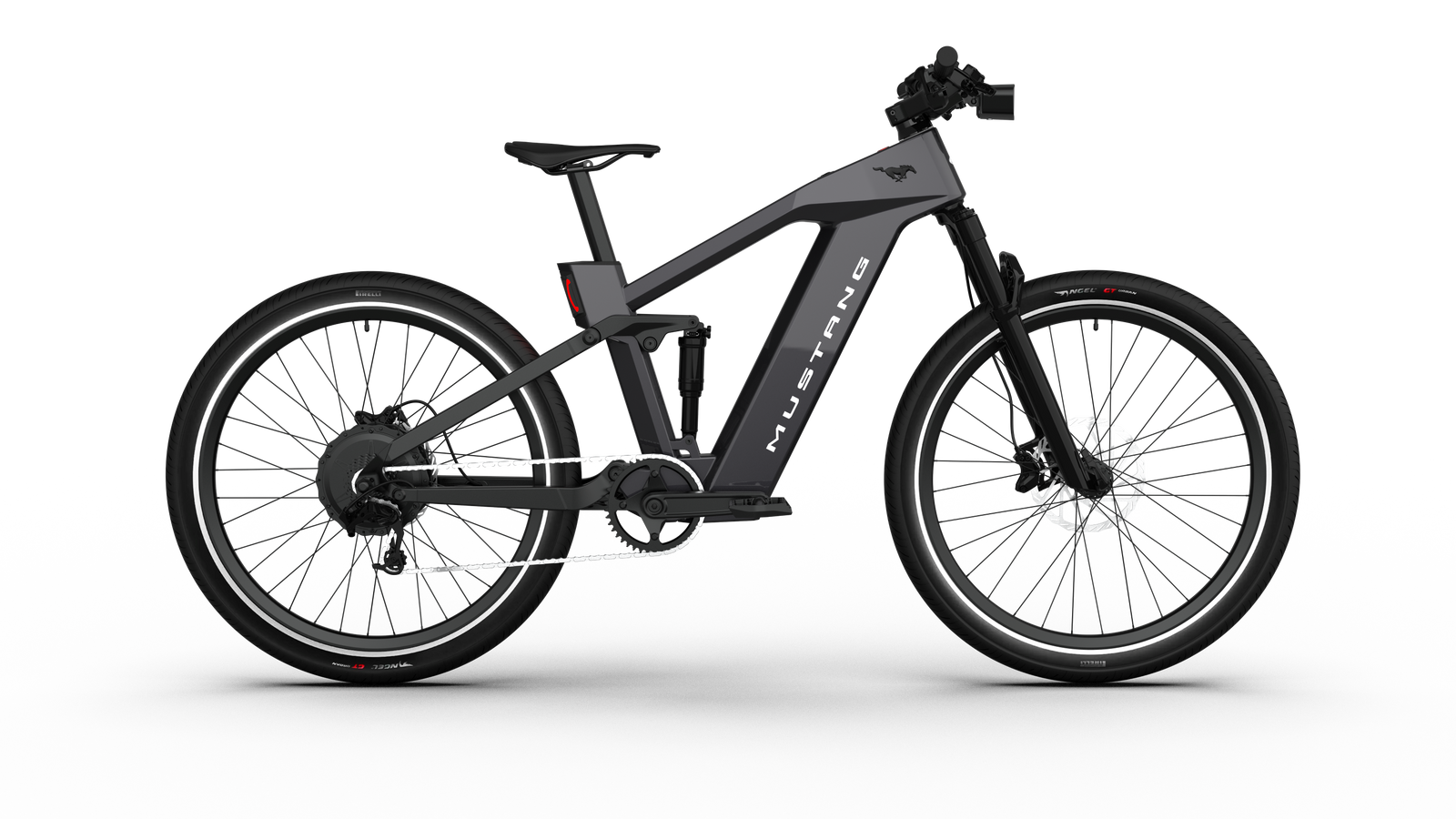 Ford Mustang e-bike in Dark Matter Gray colour