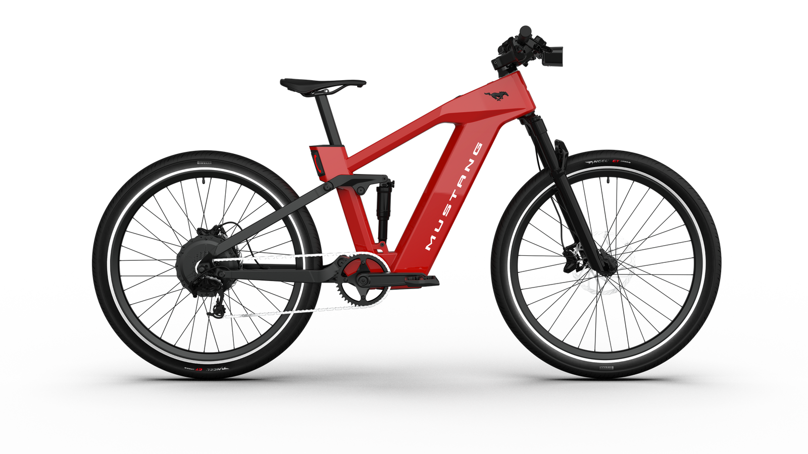 Ford Mustang electric bike in Race Red colour