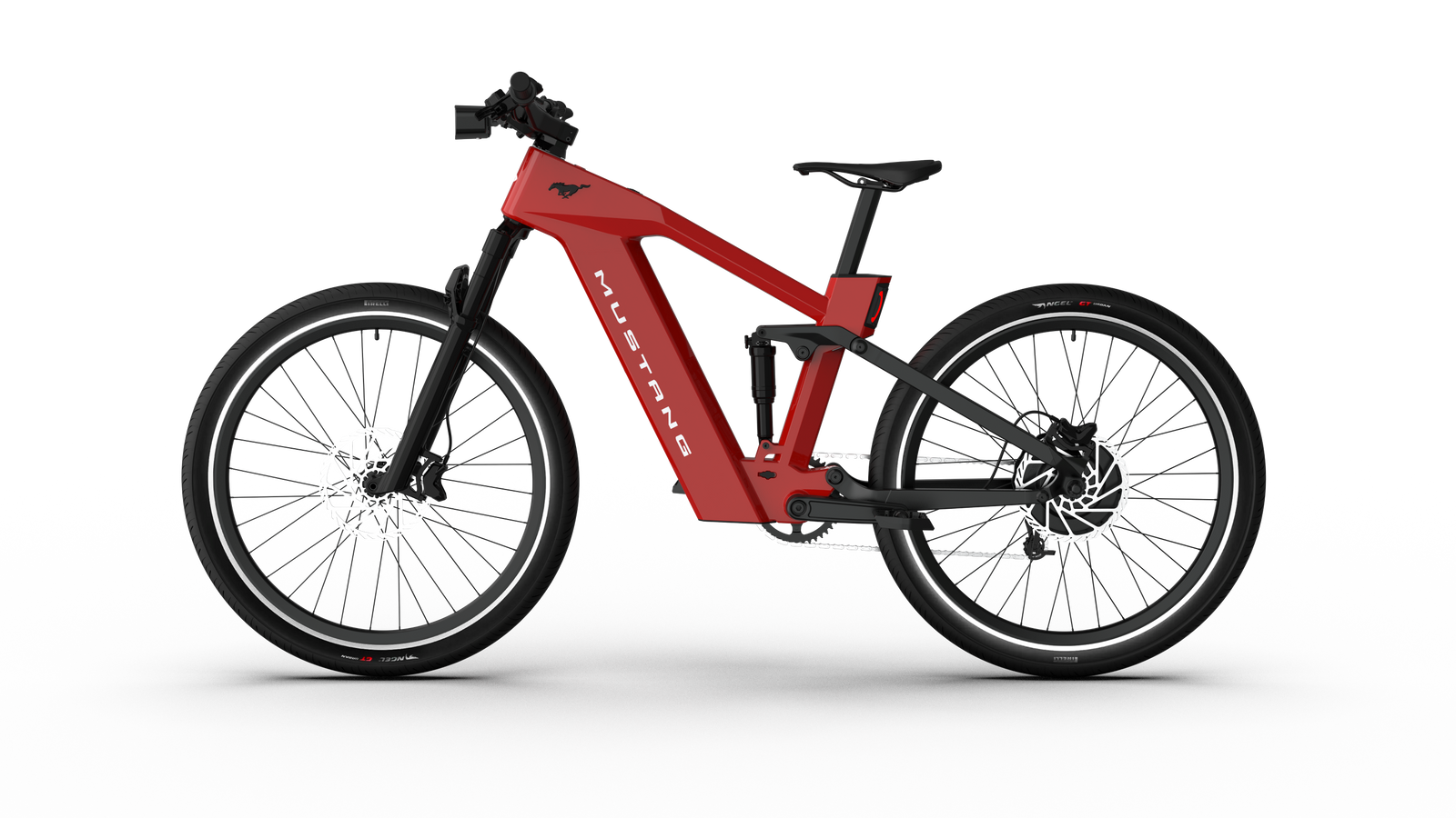 Ford Mustang electric bike in Race Red colour