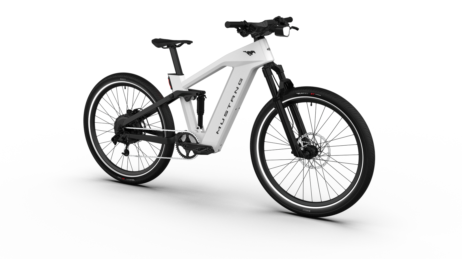 Ford Mustang electric bike in Oxford White colour