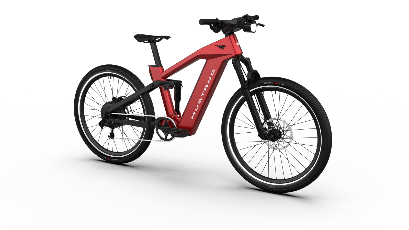 Ford Mustang electric bike in Rapid Red colour