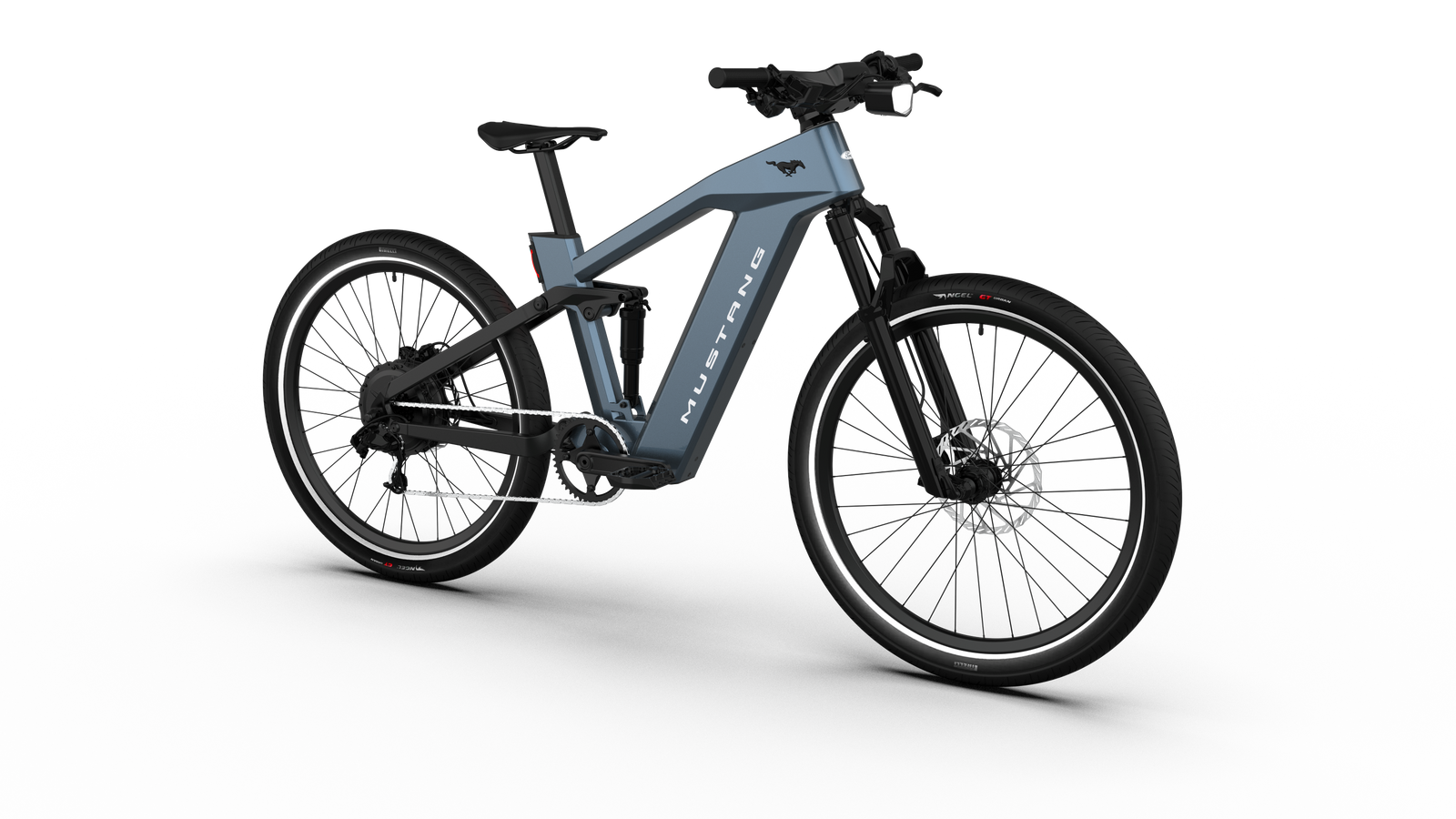 Ford Mustang electric bike in Vapor Blue Metallic colour