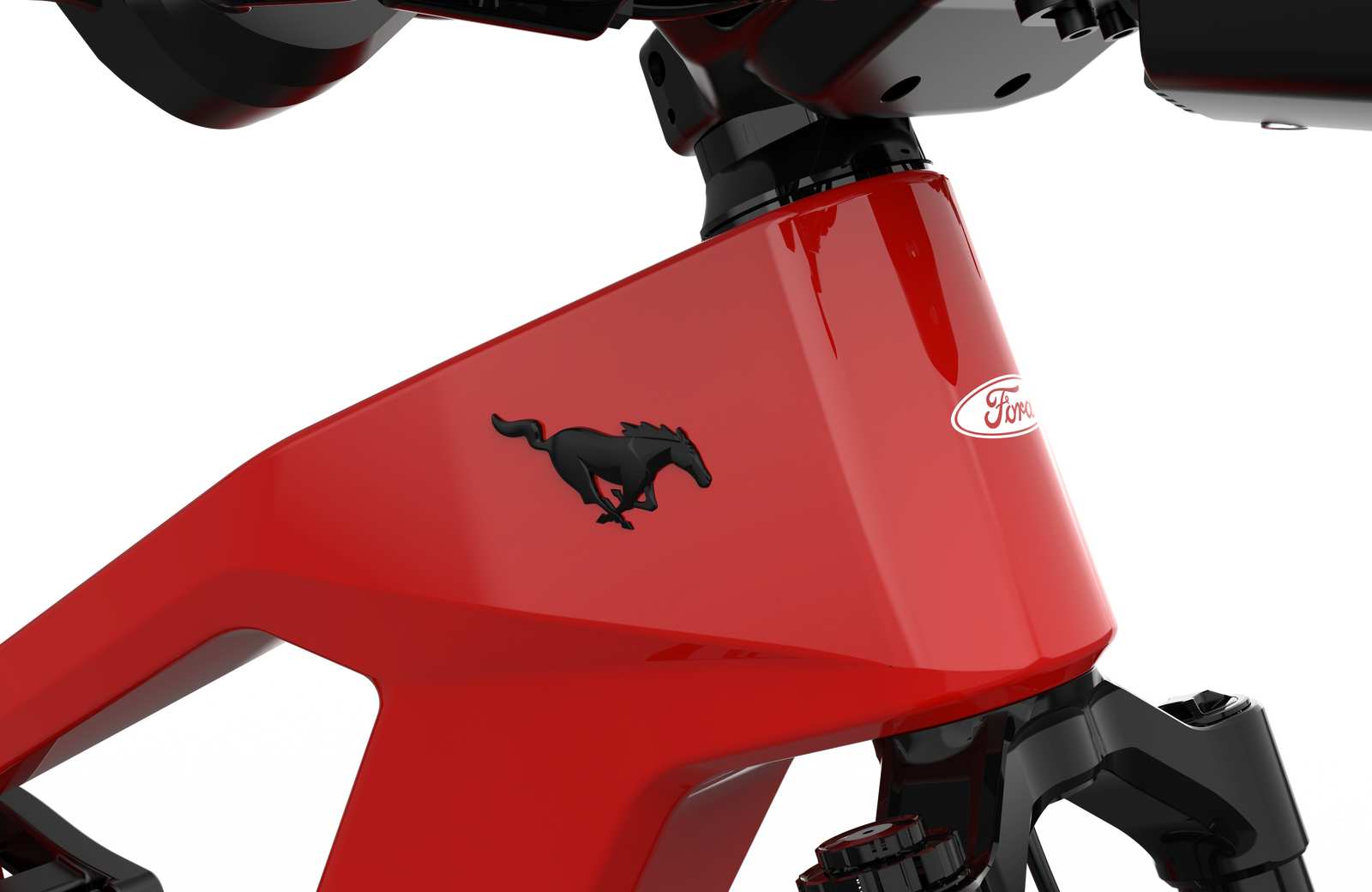 Ford Mustang electric bike in Race Red colour