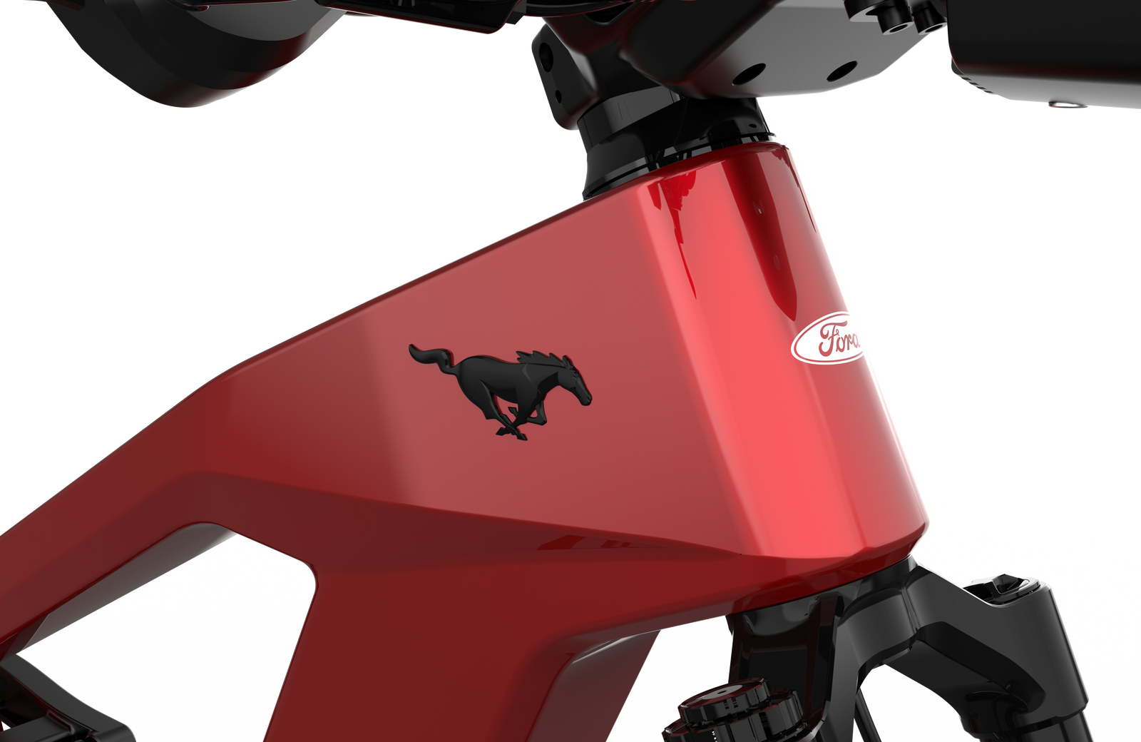 Ford Mustang electric bike in Rapid Red colour