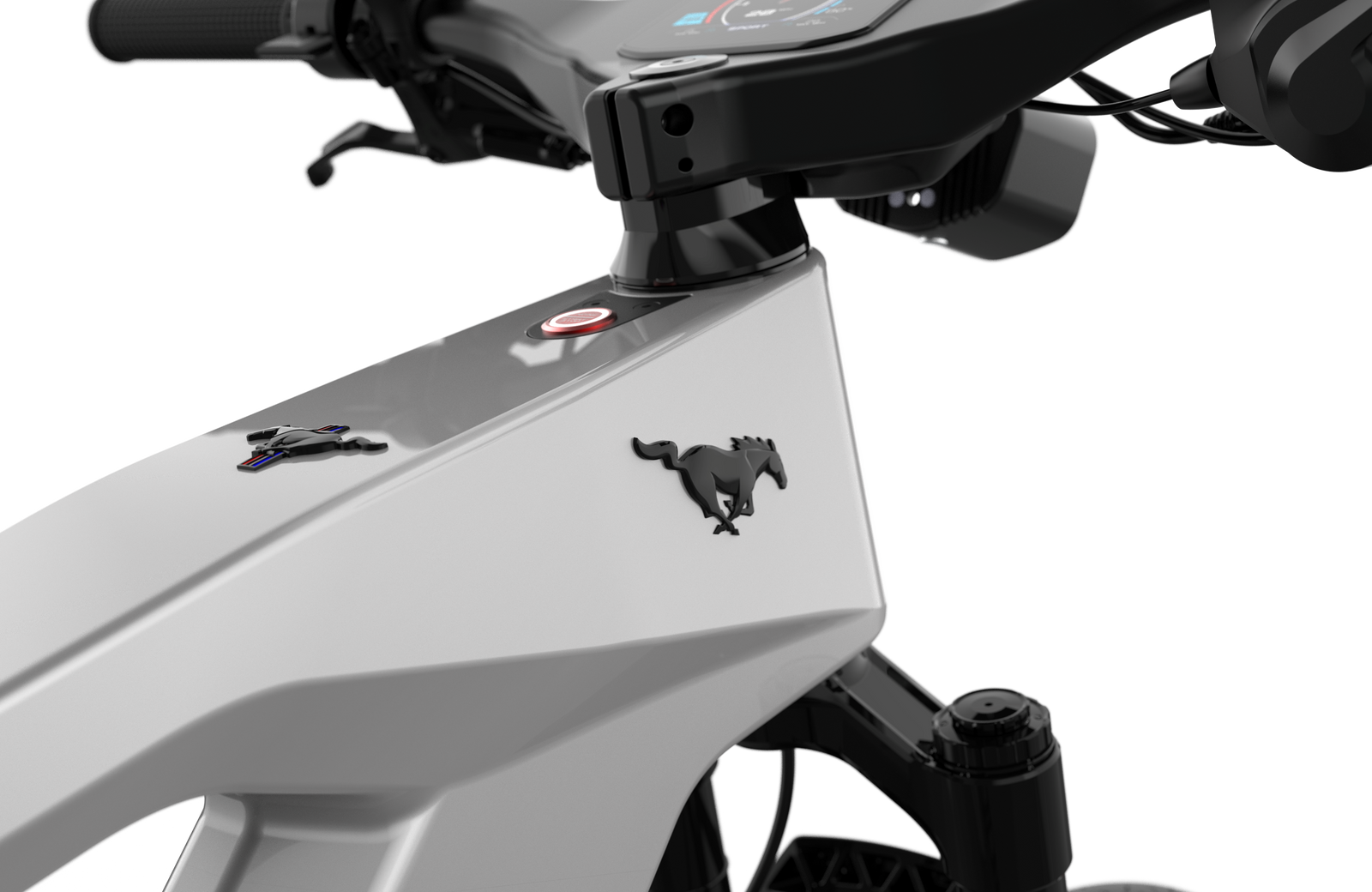 Mustang electric bike in Iconic Silver Metallic colour
