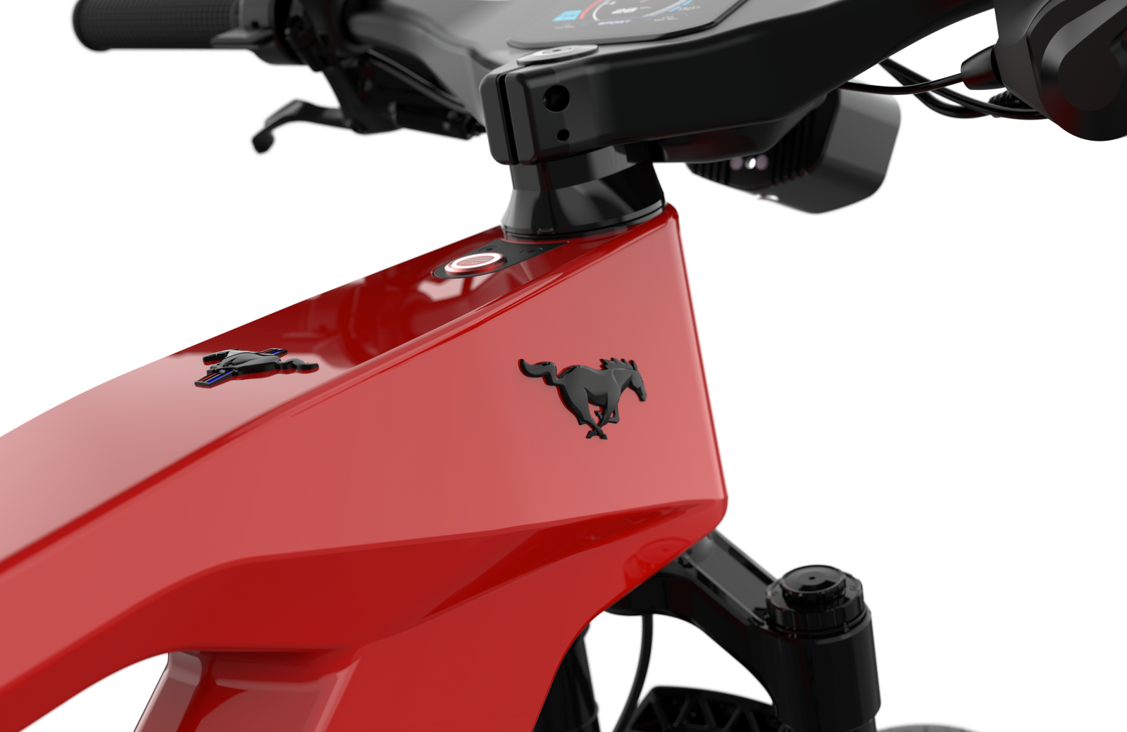 Ford Mustang electric bike in Race Red colour