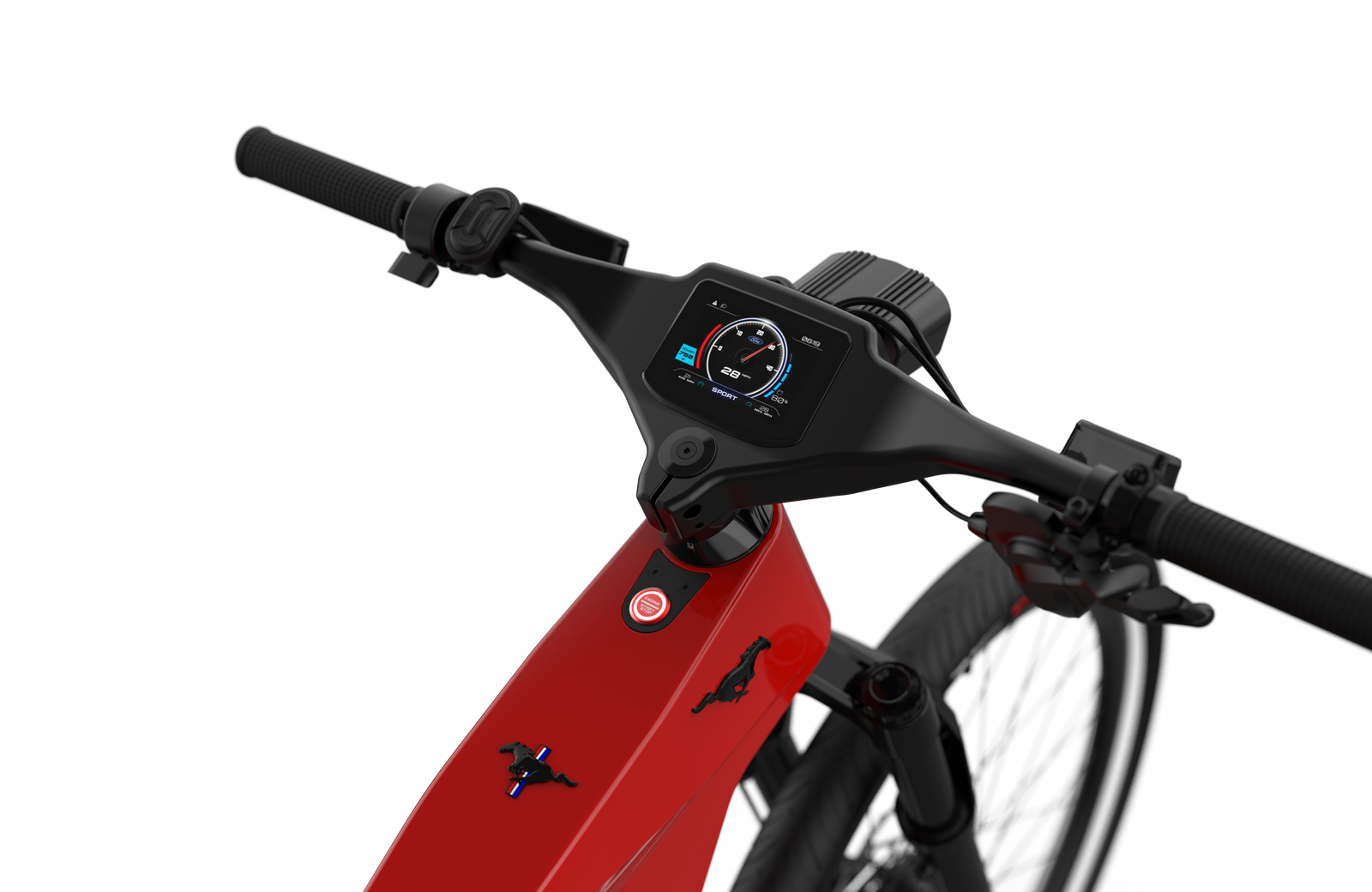 Ford Mustang electric bike in Race Red colour