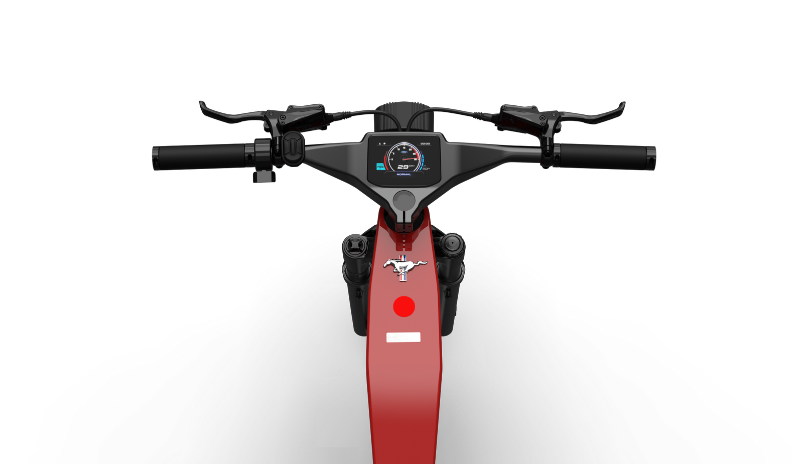 Ford Mustang eBike 60th Anniversary Edition large integrated display.