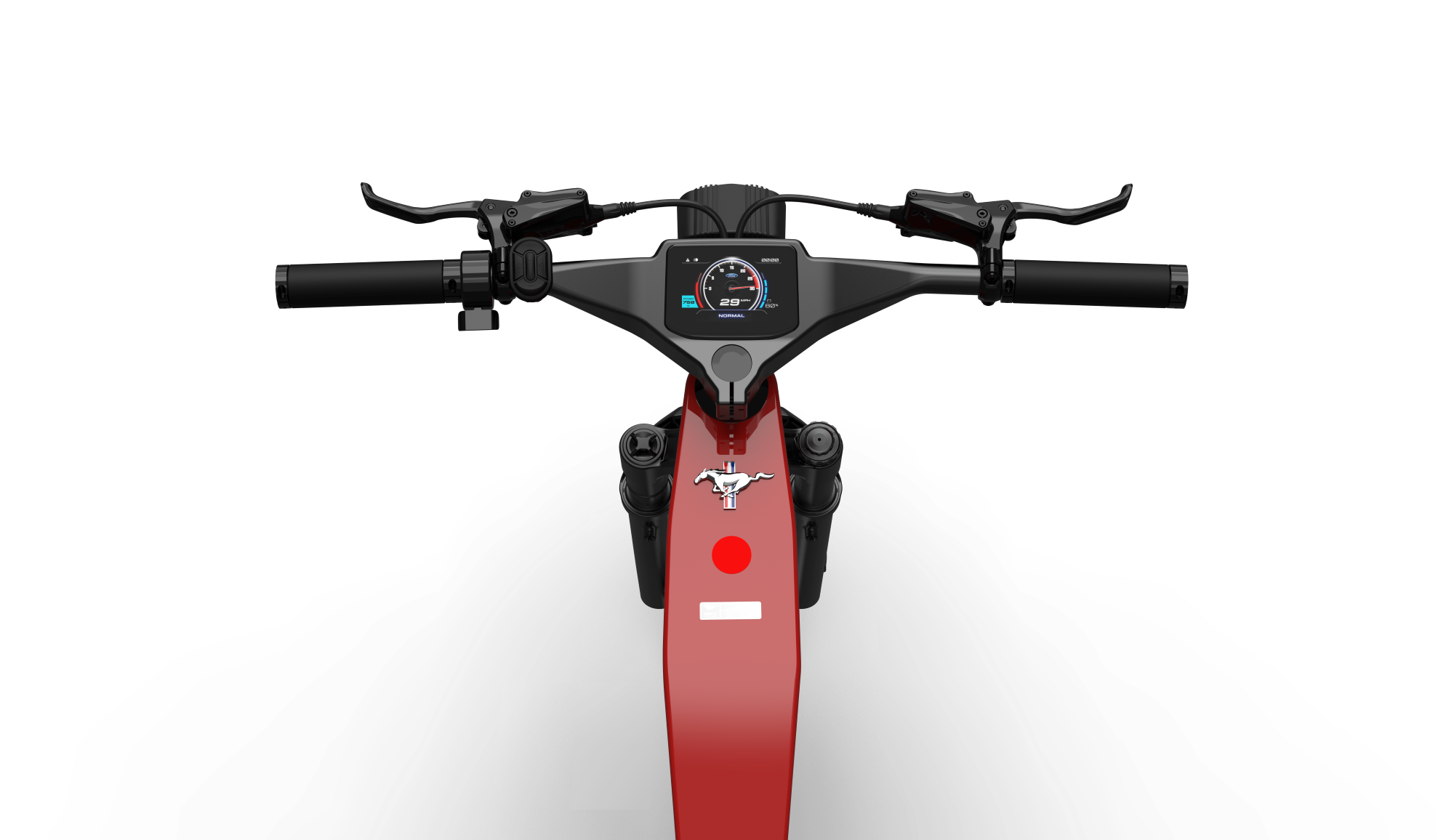 Ford Mustang eBike 60th Anniversary Edition large integrated display.