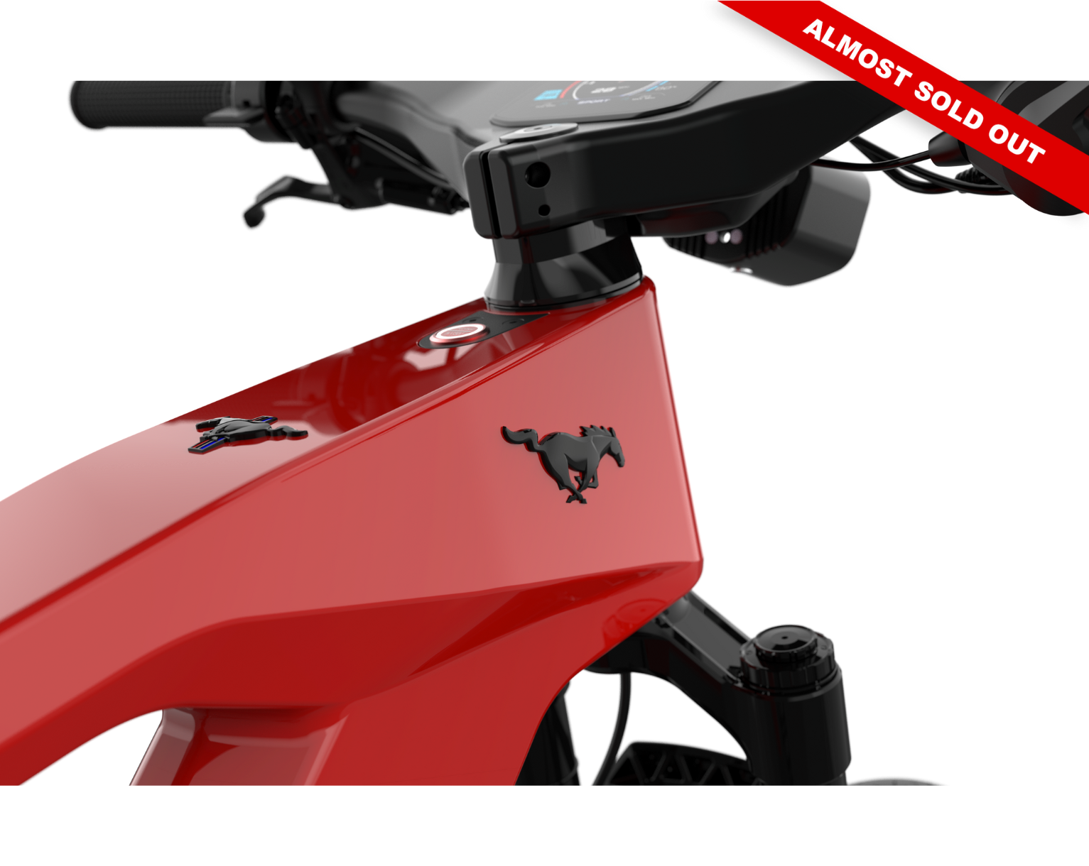  Ford Mustang electric bike in Race Red colour