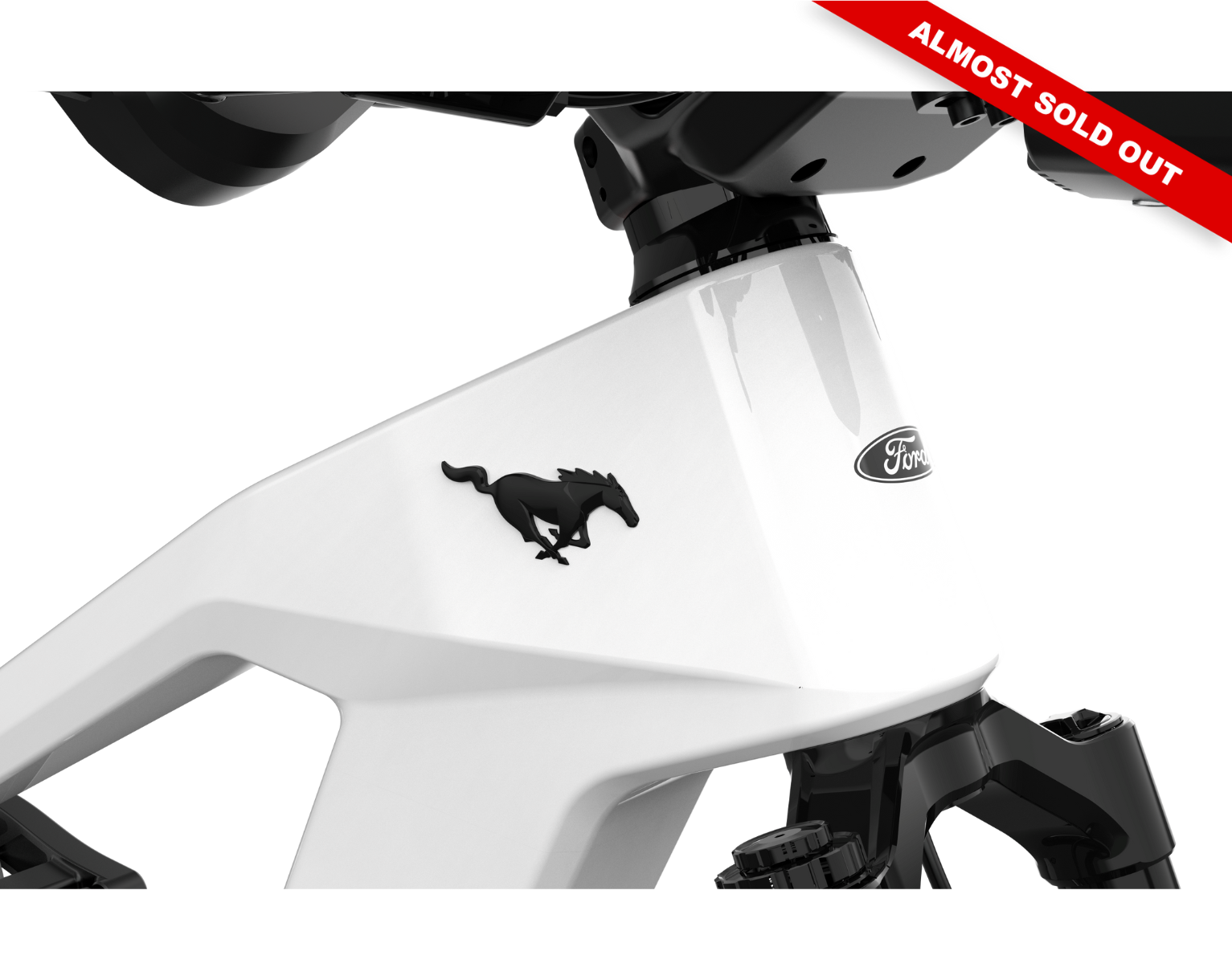 Ford Mustang electric bike in Oxford White colour