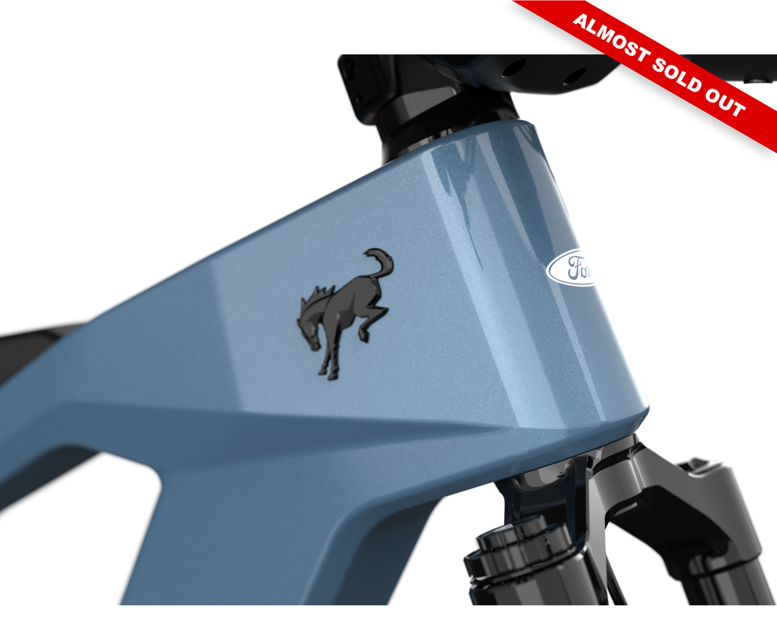 Ford Bronco electric dirt bike - Azure Gray Metallic Tri-Coat color