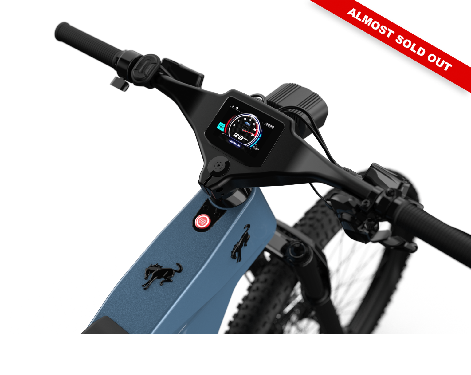 Ford Bronco electric dirt bike - Azure Gray Metallic Tri-Coat color