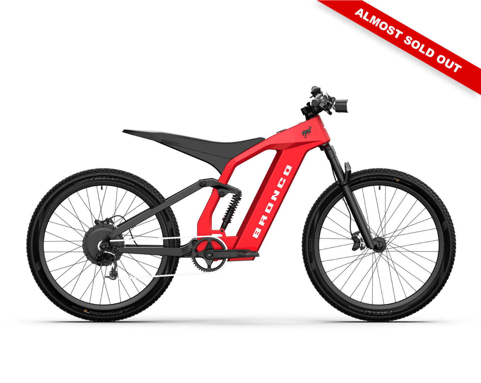Ford Bronco electric dirt bike - Hot Pepper Red Metallic Tinted Clearcoat color
