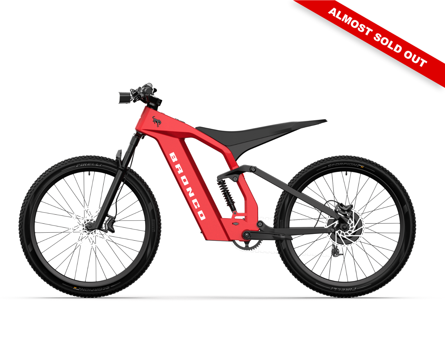 Ford Bronco electric dirt bike - Hot Pepper Red Metallic Tinted Clearcoat color