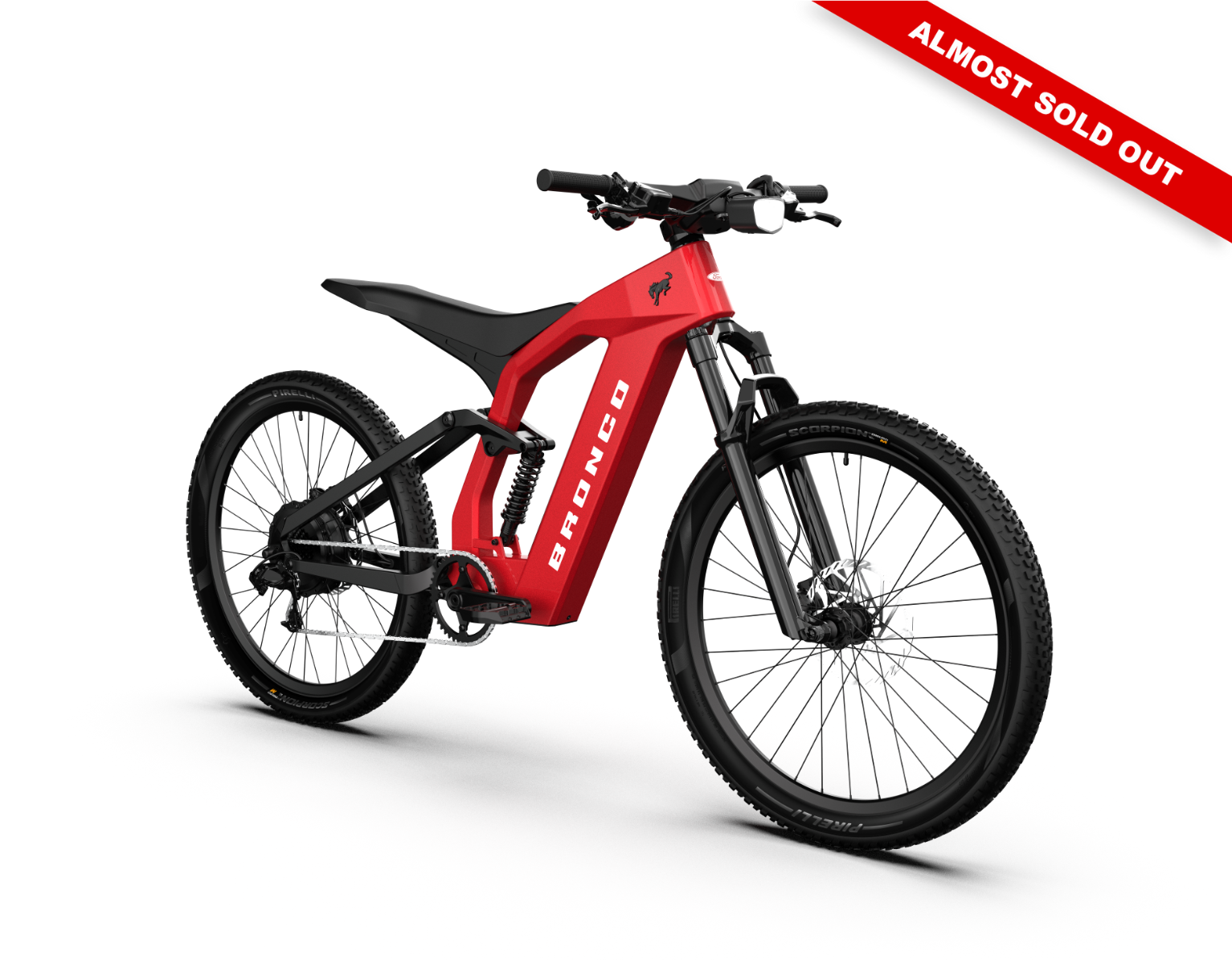 Ford Bronco electric dirt bike - Hot Pepper Red Metallic Tinted Clearcoat color