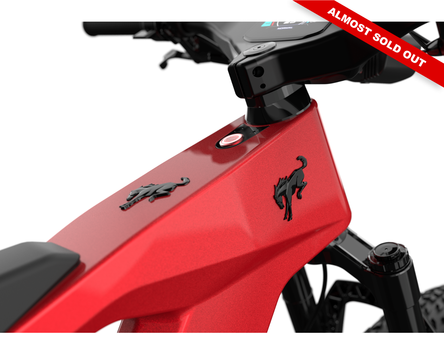 Ford Bronco electric dirt bike - Hot Pepper Red Metallic Tinted Clearcoat color