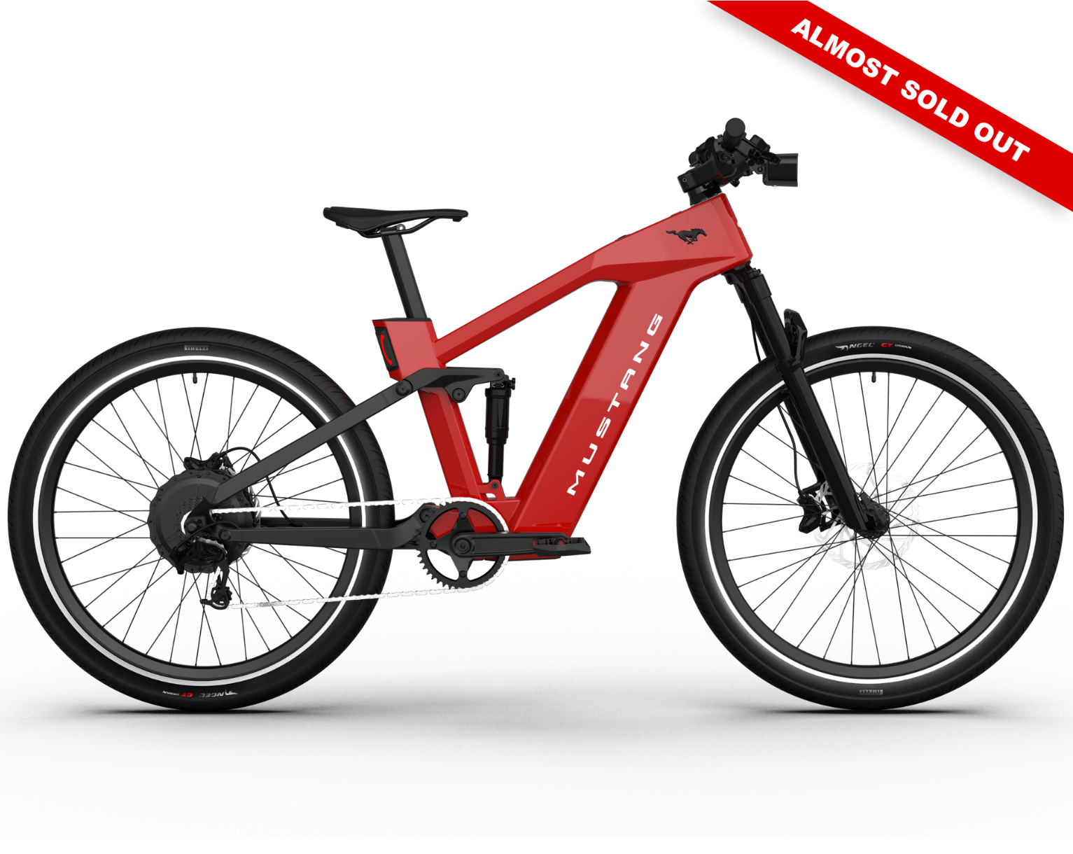 Ford Mustang electric bike in Race Red colour