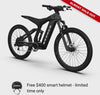 mv-Non-driveside profile of the Ford Bronco electric dirt bike - Shadow Black color