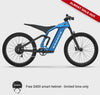 dt-Full suspension on the Ford Bronco electric dirt bike - Velocity Blue Metallic color