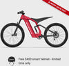 mv-Ford Bronco electric dirt bike - Hot Pepper Red Metallic Tinted Clearcoat color