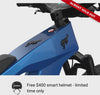 mv-Full suspension on the Ford Bronco electric dirt bike - Velocity Blue Metallic color