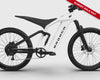 Non-driveside profile of the Ford Bronco electric dirt bike - Oxford White color